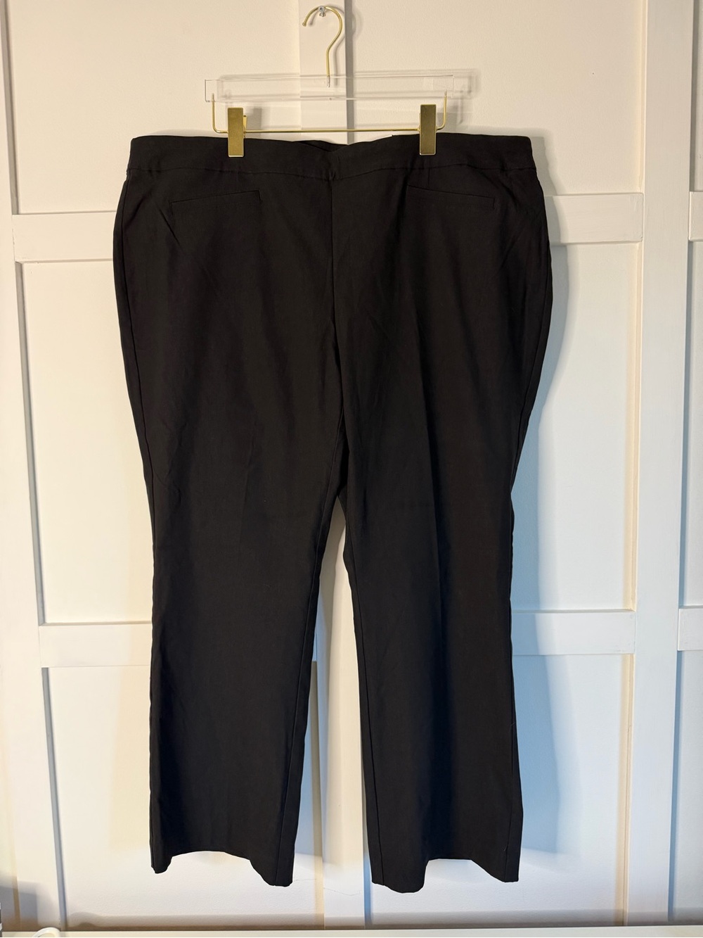Michel Studio Black Women's Straight-Leg Dress Trousers - Size 22 Petite